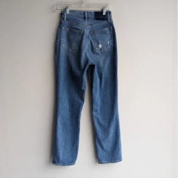 Abercrombie 90s Straight Ultra High Rise Jeans with Criss Cross Waistband - Picture 6 of 6